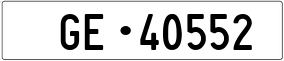 Trailer License Plate